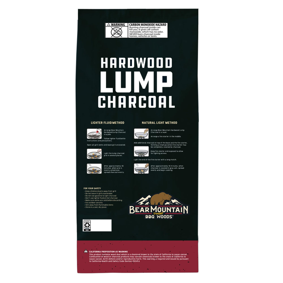 2 Pack Hardwood Lump Charcoal 8.8 Pounds E801