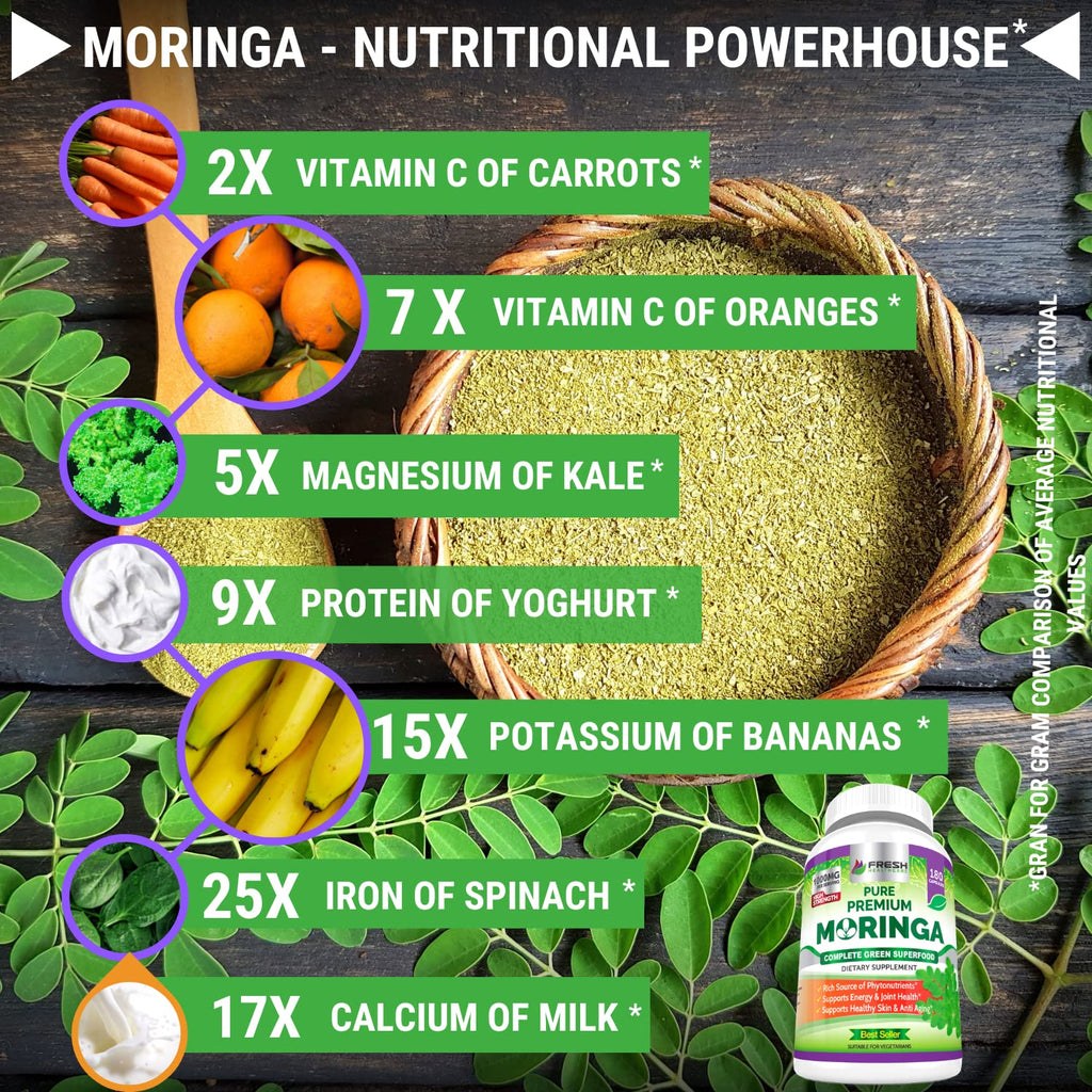 Moringa Capsules 180 Pills U2064