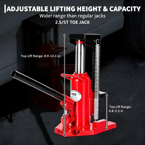 2.5 Ton Toe 5 Ton Top Air Hydraulic Floor Jack A6004