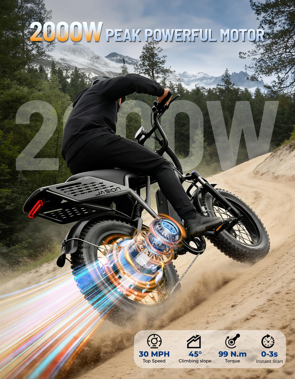Electric Bike with 48V Removable Battery P40738