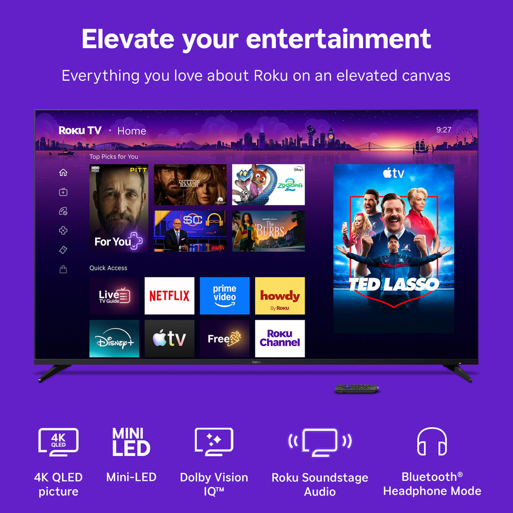 75-Inch 4K QLED Mini-LED Smart TV C6494
