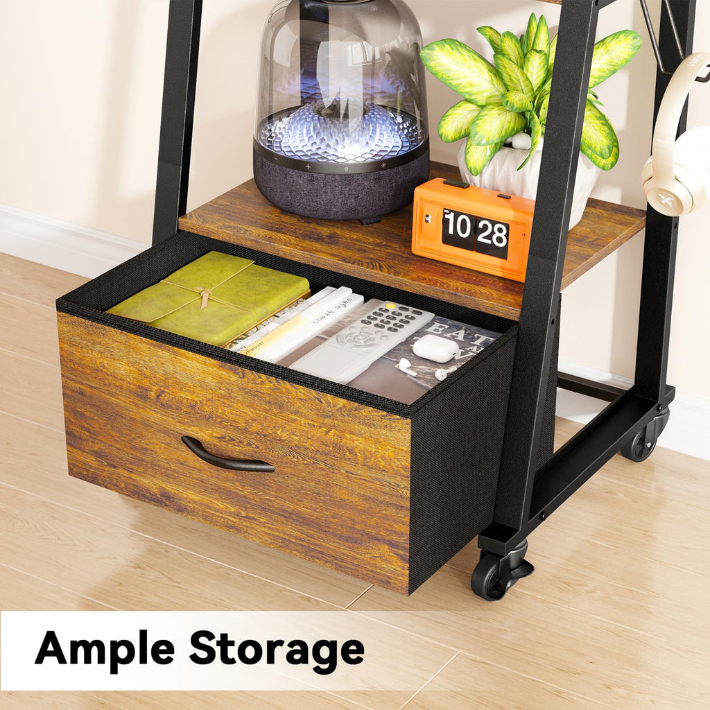 Rolling TV Stand on Wheels for 32-55 Inch TVs D3081