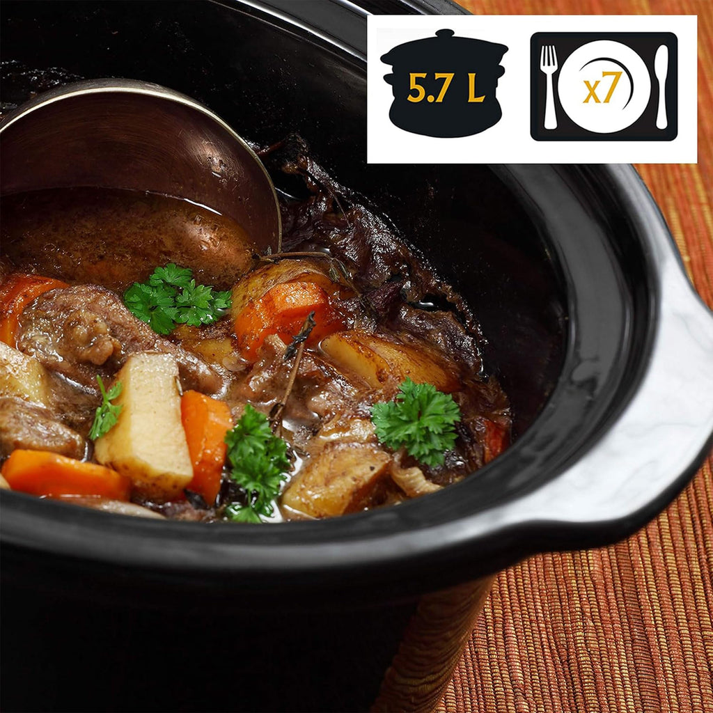6-Quart Oval Portable Slow Cooker B99066