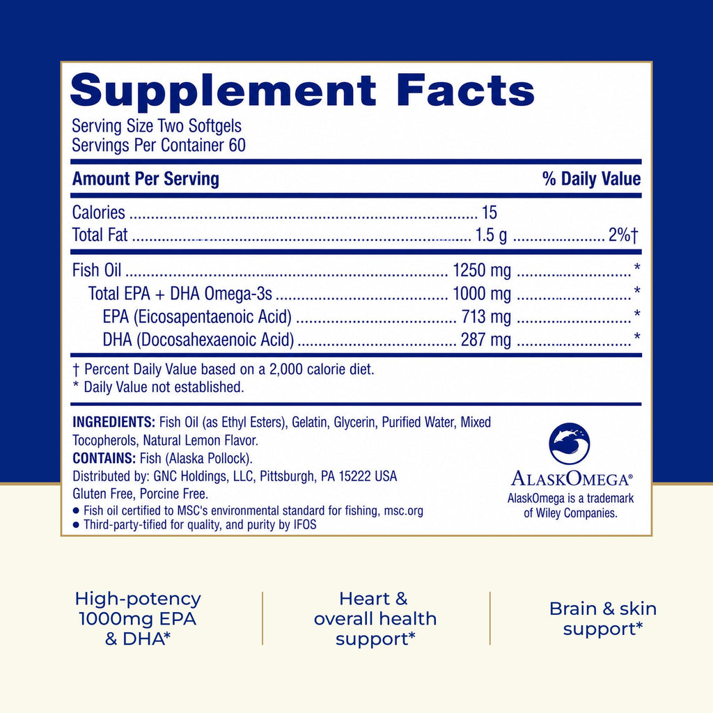 1000mg Fish Oil 120 Count Q619692