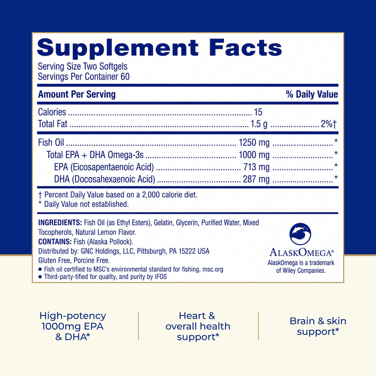 1000mg Fish Oil 120 Count Q619692