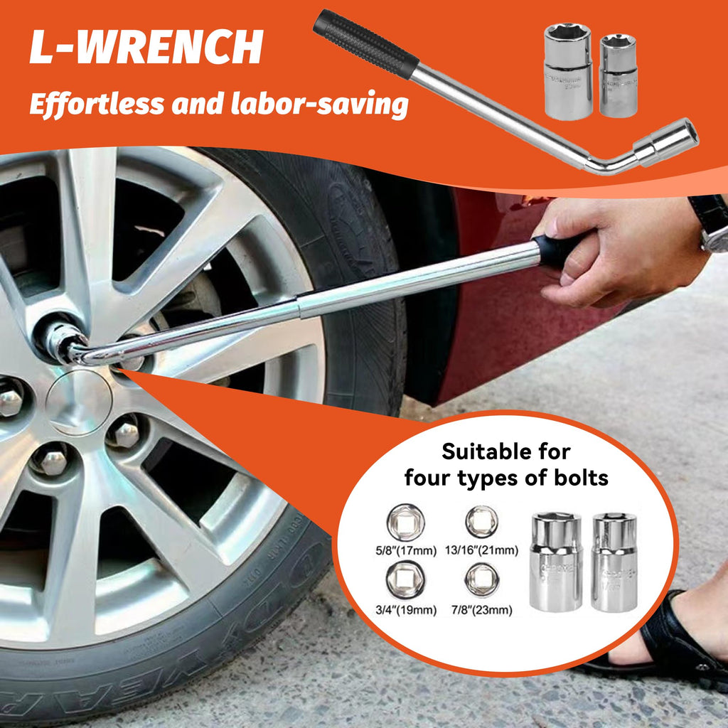 Portable 2 Ton Scissor Jack and Stand Kit with Lug Wrench D80900
