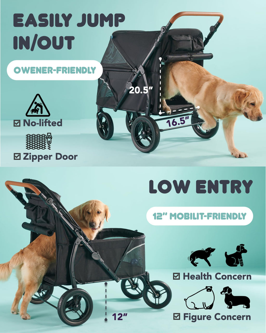 Large Pet Stroller X78484