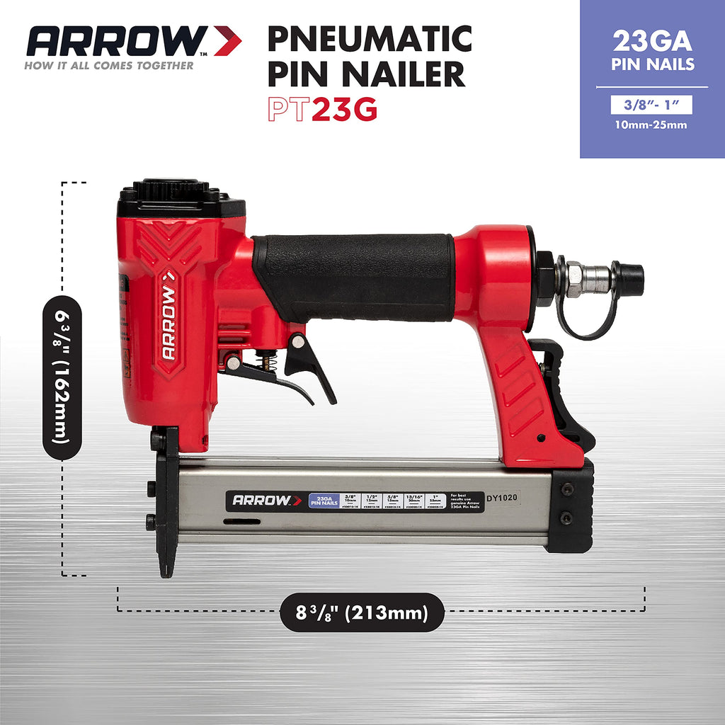 23 Gauge Compact Pneumatic Pin Nail Gun U5551