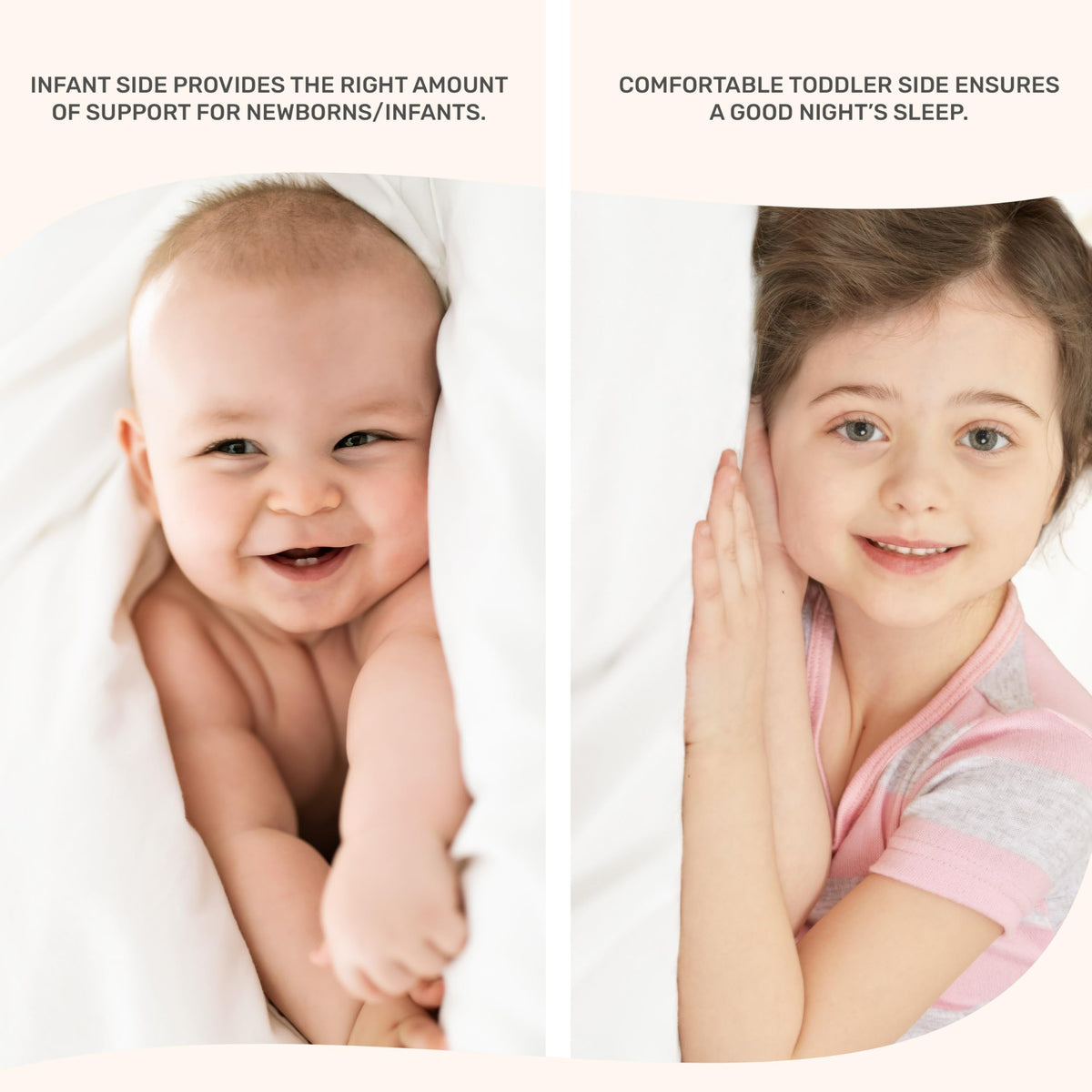 2-in-1 Dual-Sided Mini Crib Mattress T6649