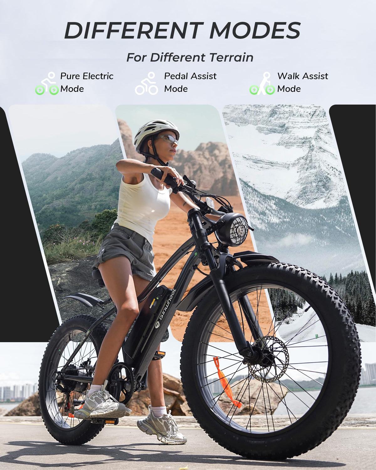 1000W 22 MPH 20"x4" Fat Tire Electric Bike R32267