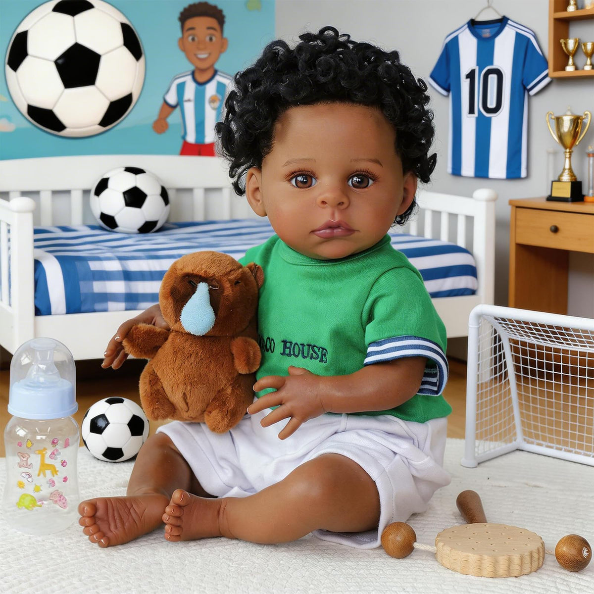 Black 20 Inch Reborn Baby Doll D231463
