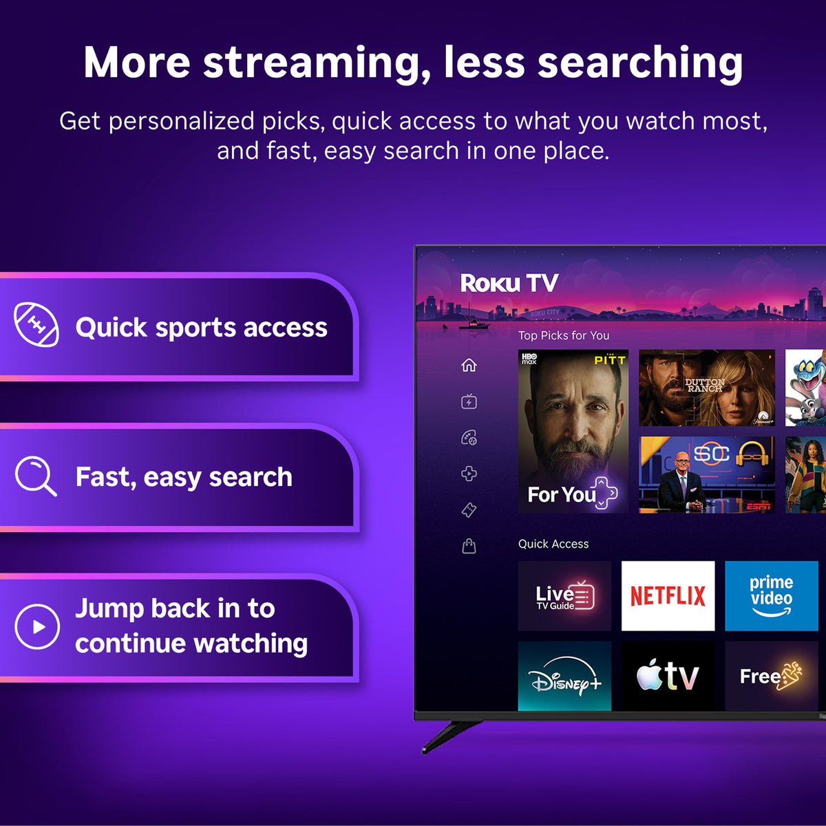 75-Inch 4K QLED Mini-LED Smart TV C6494