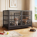 48 inch Heavy Duty Metal Dog Crate with 2 Door I21025
