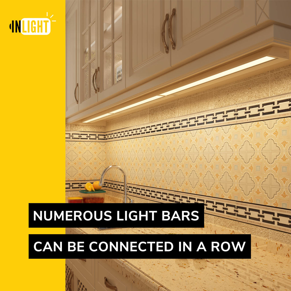 24-Inch Swivel LED Under Cabinet Light, 3-CCT Selectable, White E204