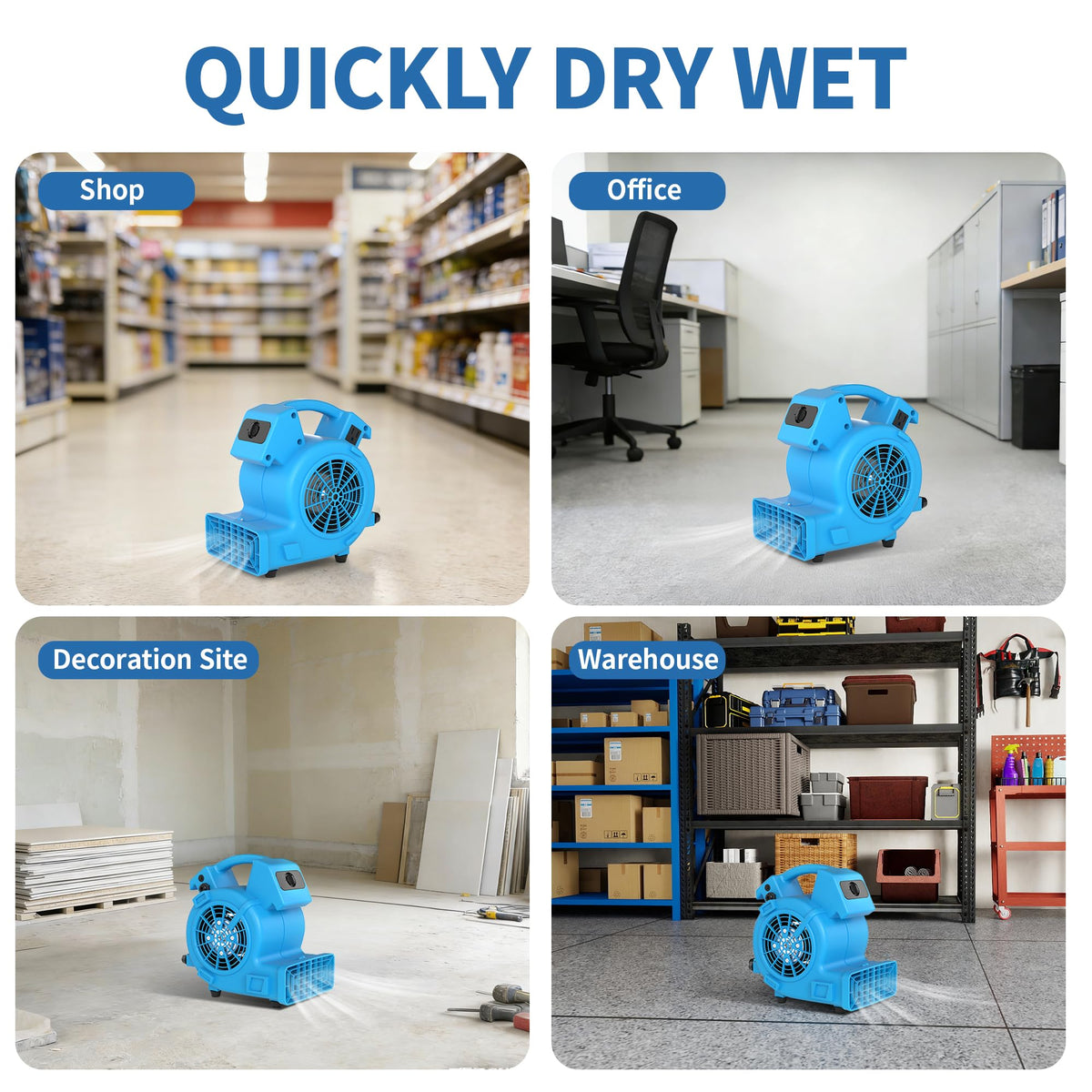 500 CFM High Velocity Floor Dryer W284392