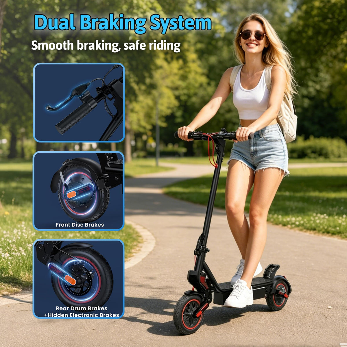 500W Electric Scooter with 10" Tires T590