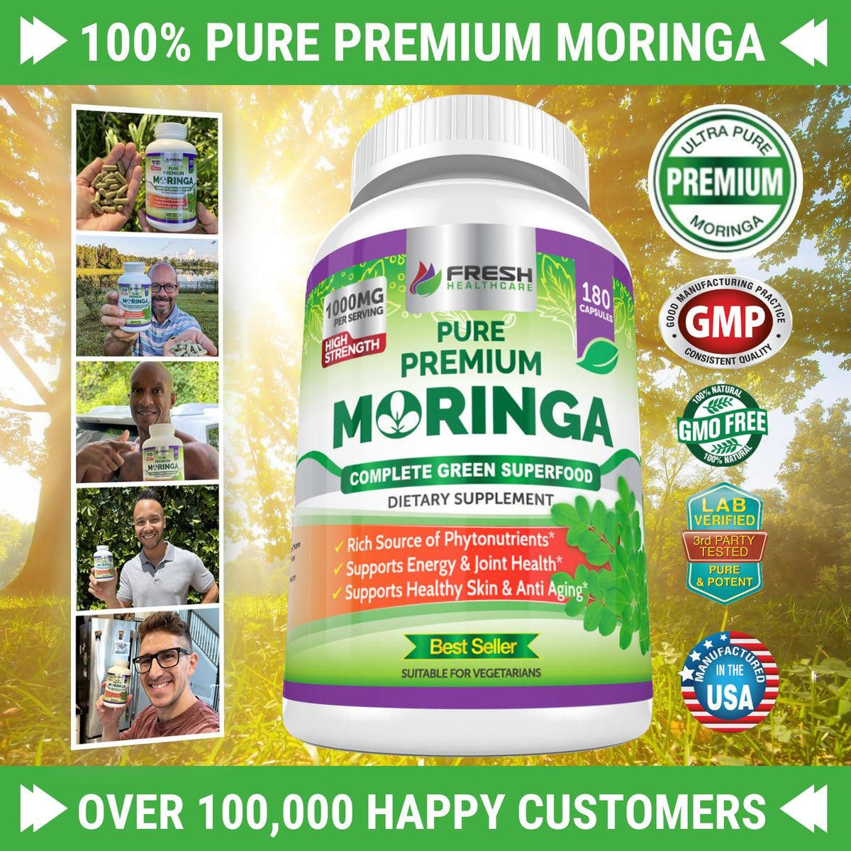 Moringa Capsules 180 Pills U2064