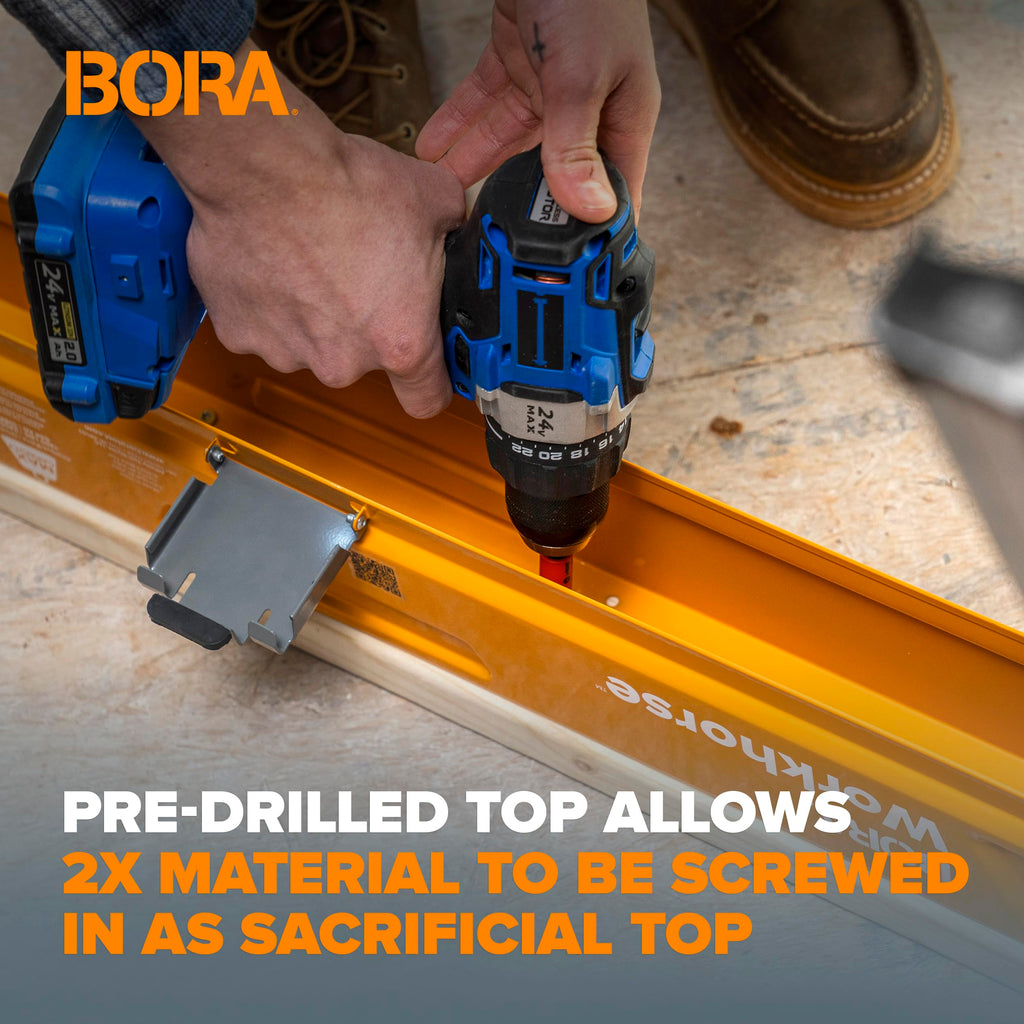 2 Pack Folding Heavy Duty Metal Sawhorse Y7700