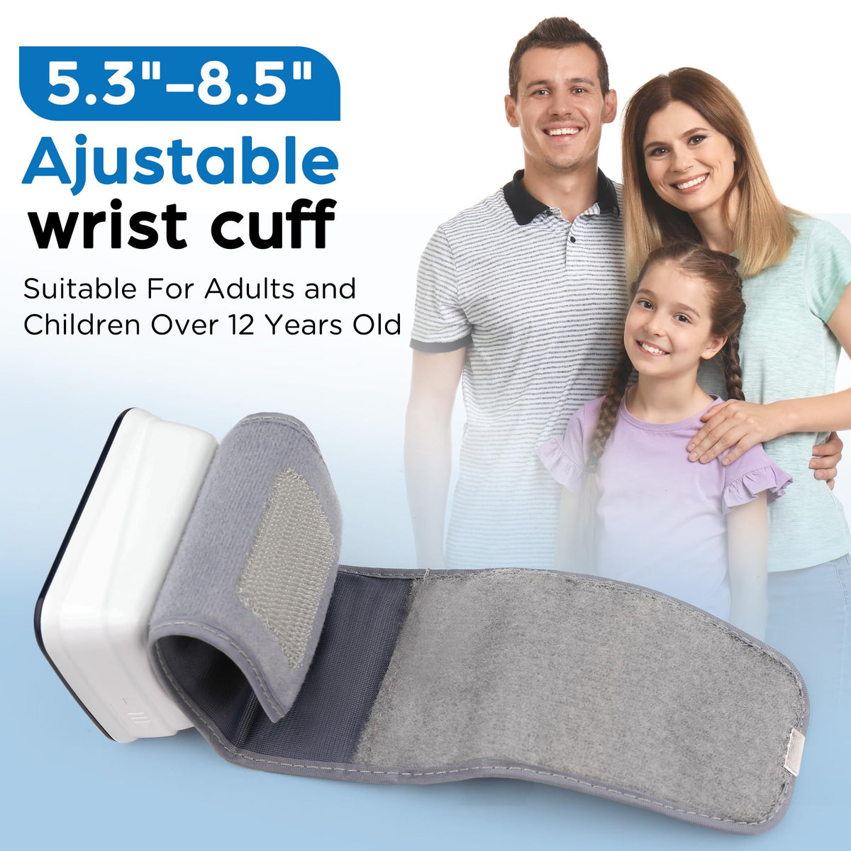 Automatic Wrist Blood Pressure Monitor with Adjustable Cuff and 120 Memory N6440