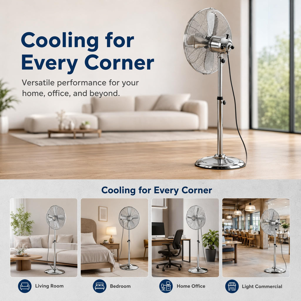 16-Inch 3-Speed Oscillating Pedestal Fan R45685