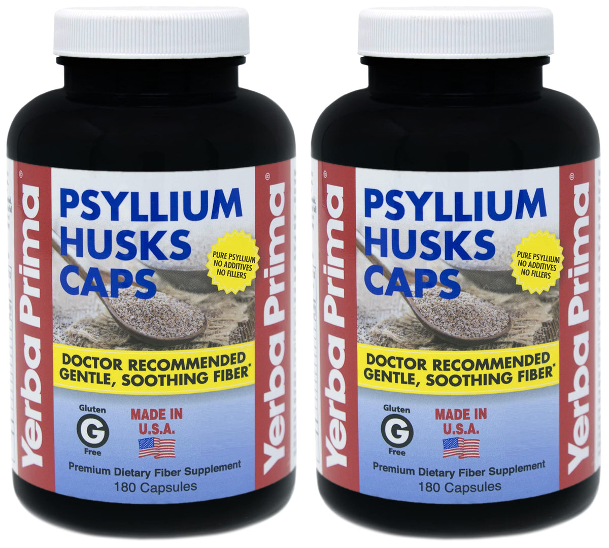 Psyllium Husk Capsules 180 Capsules Pack of 2 Y282109