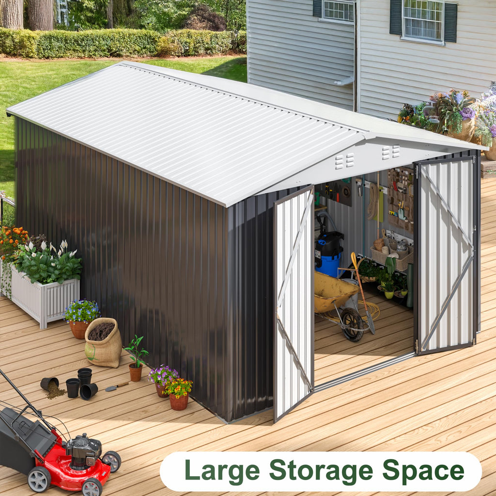 10x14 FT Outdoor Storage Shed B371