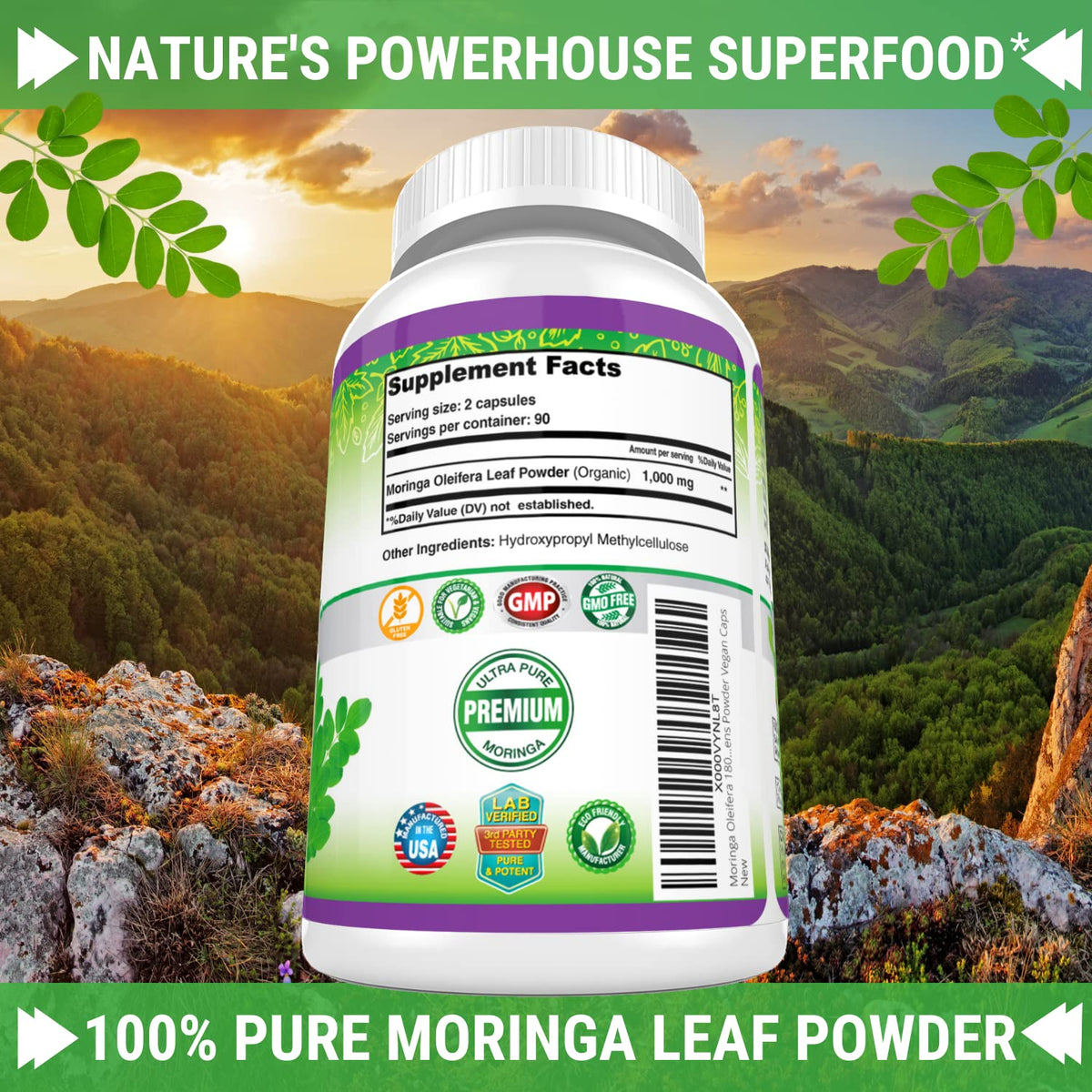 Moringa Capsules 180 Pills U2064