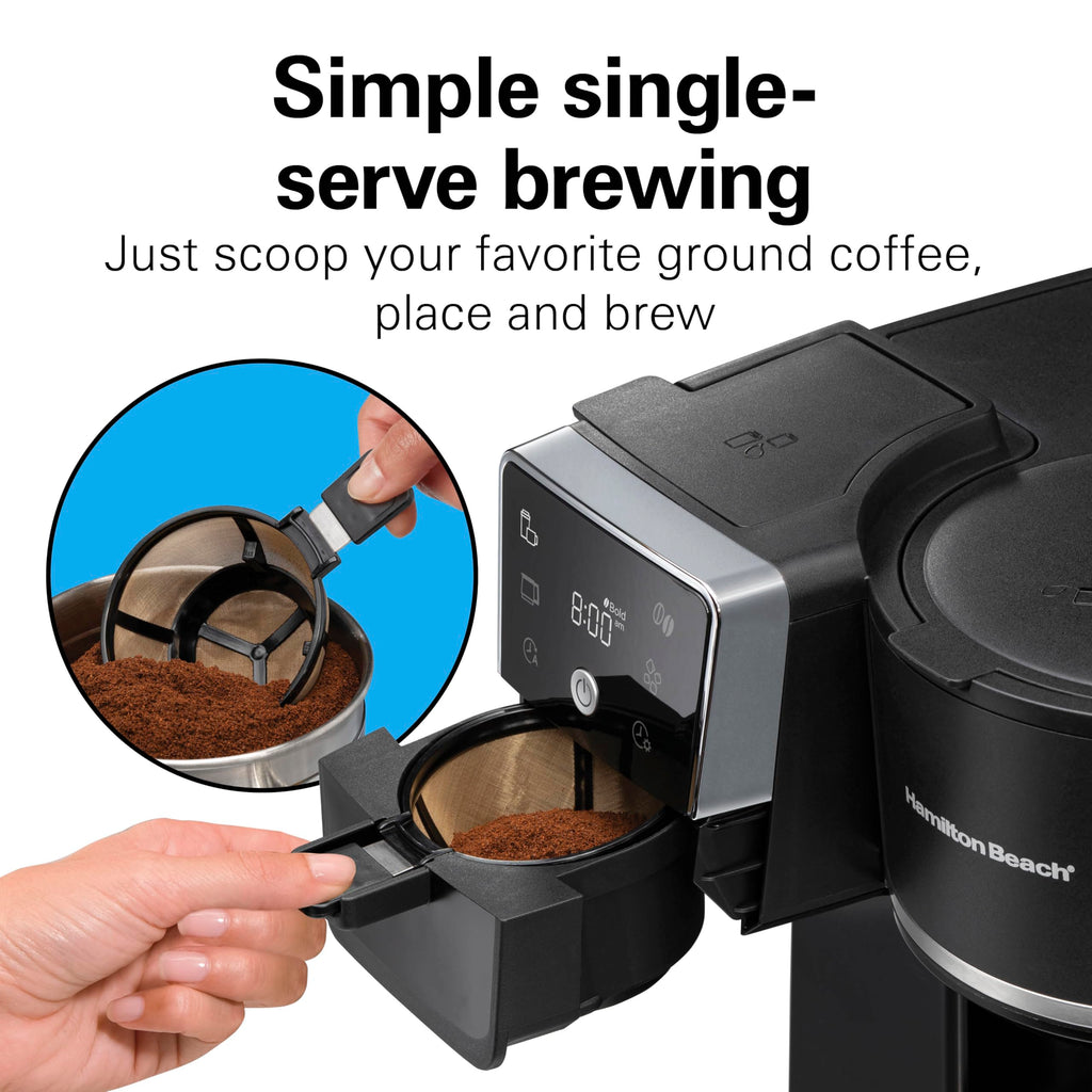 2-Way Drip Coffee Maker & Single Serve Coffee Machine E848671