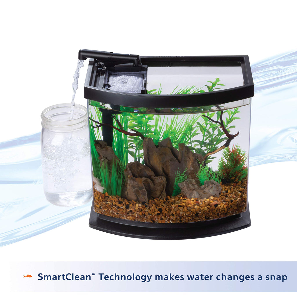 White 2.5 Gallon Aquarium Fish Tank Kit Q80940
