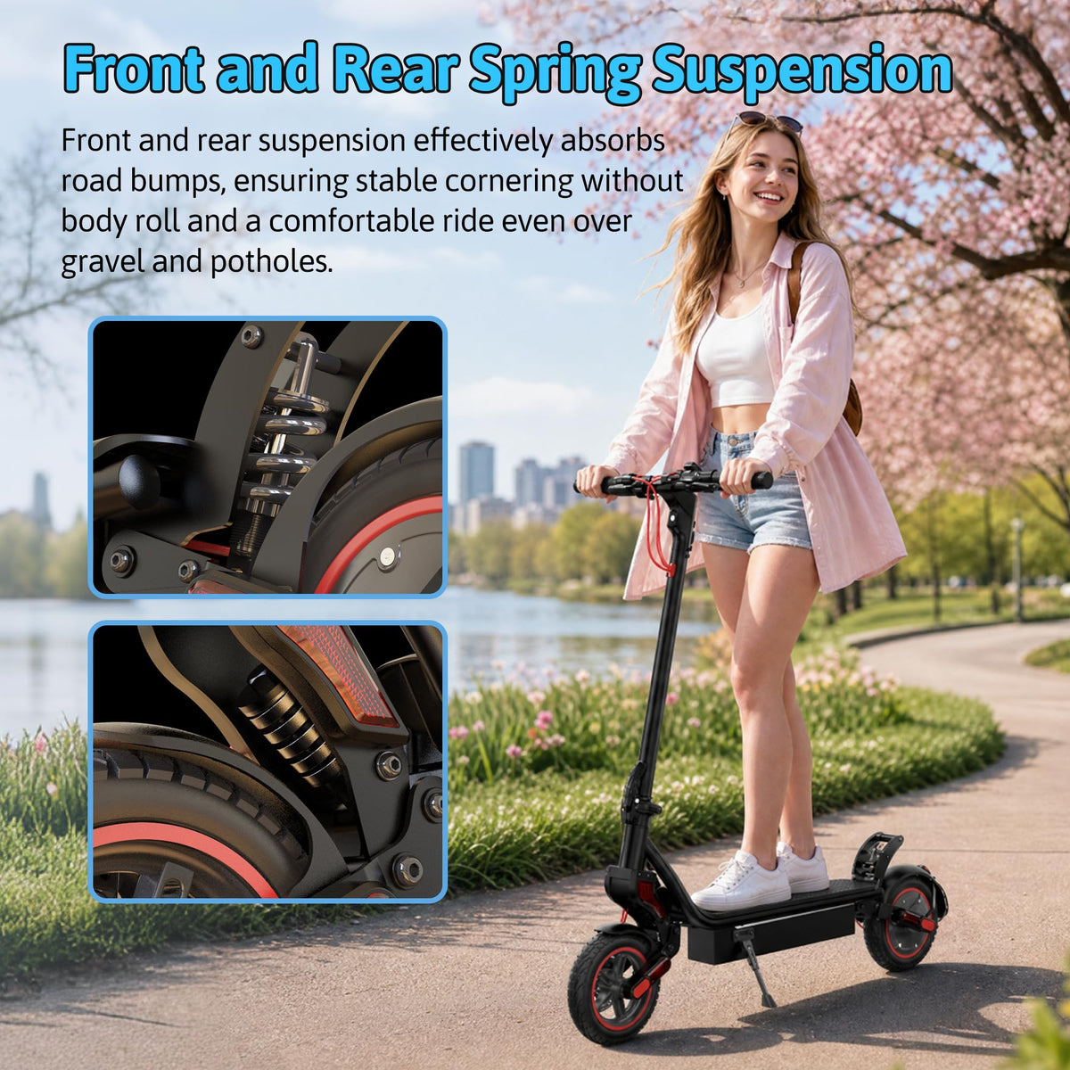 500W Electric Scooter with 10" Tires T590