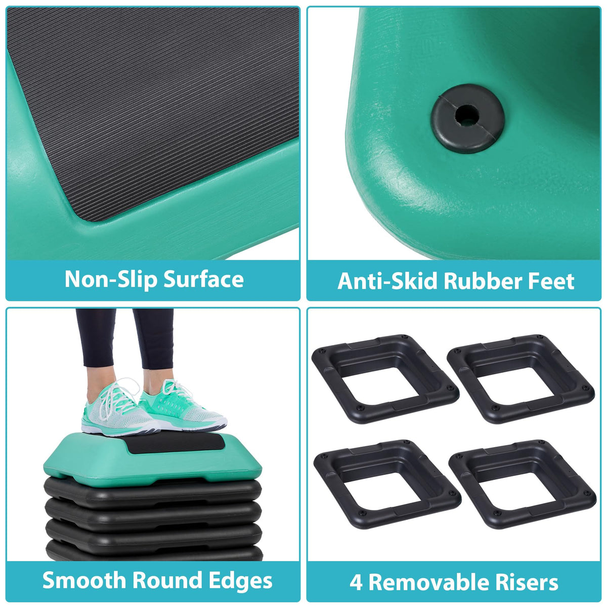 Adjustable Height Aerobic Step Platform B77619