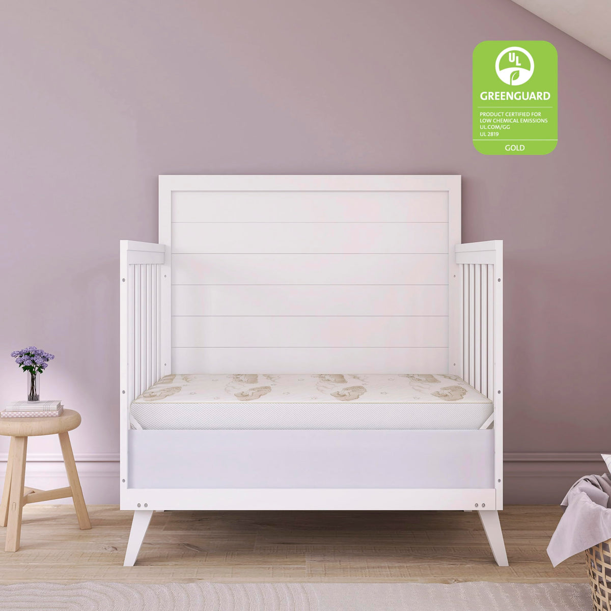 2-in-1 Dual-Sided Mini Crib Mattress T6649