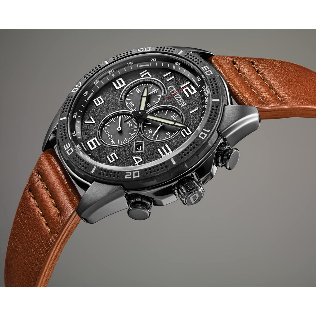 Men's Stainless Steel Eco-Drive Watch O261038