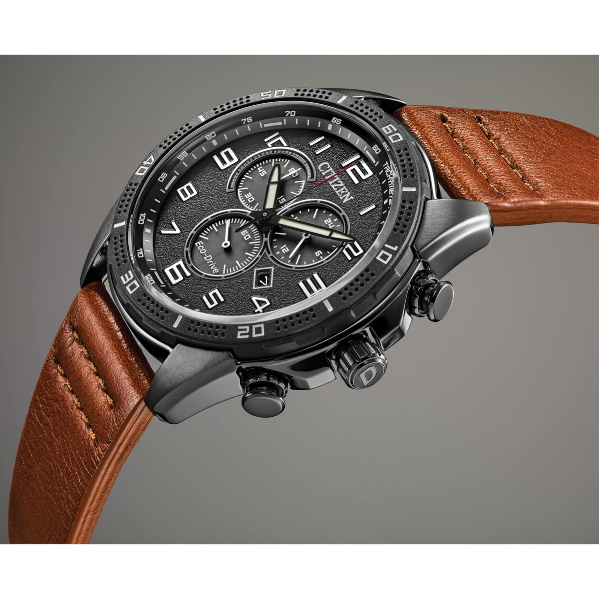 Men's Stainless Steel Eco-Drive Watch O261038
