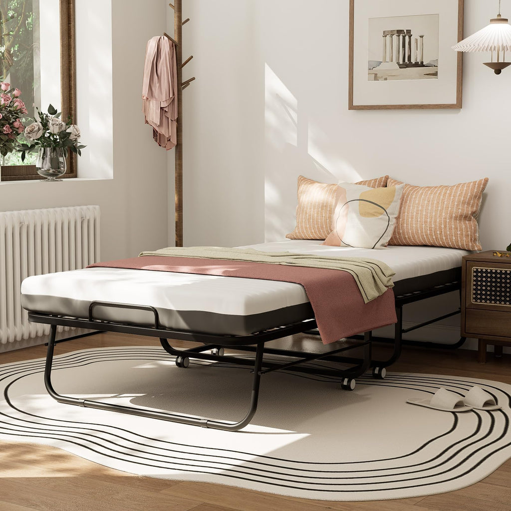Folding Bed with Memory Foam Mattress E673070