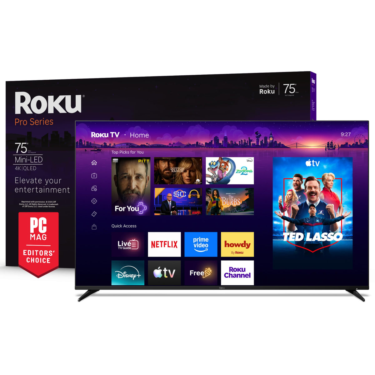 75-Inch 4K QLED Mini-LED Smart TV C6494