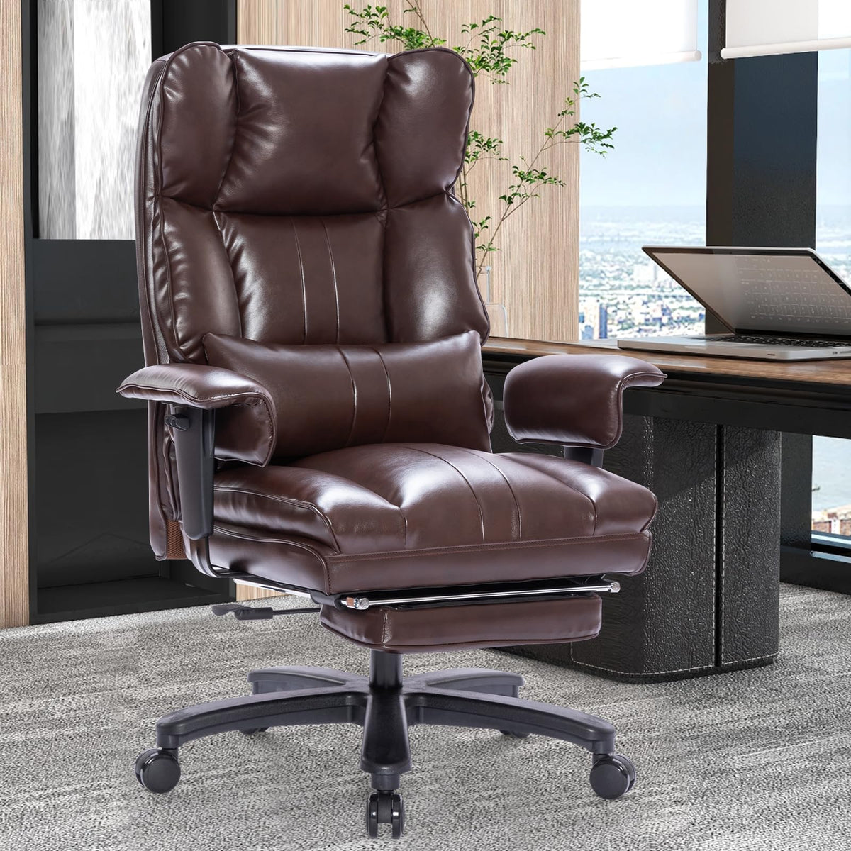 Big and Tall Office Chair with Foot Rest I6211