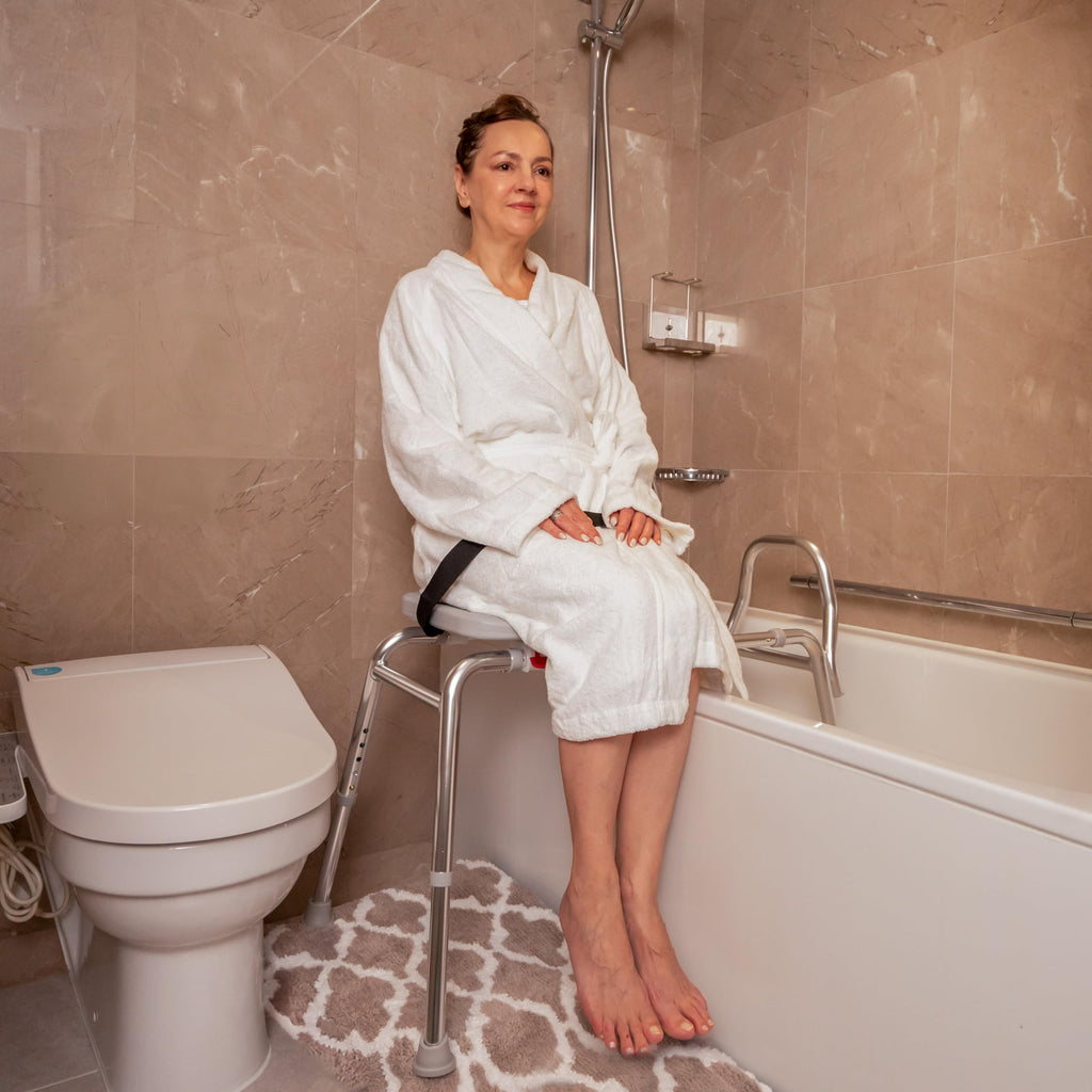 Height Adjustable Shower Chair & Tub Transfer Bench L2435