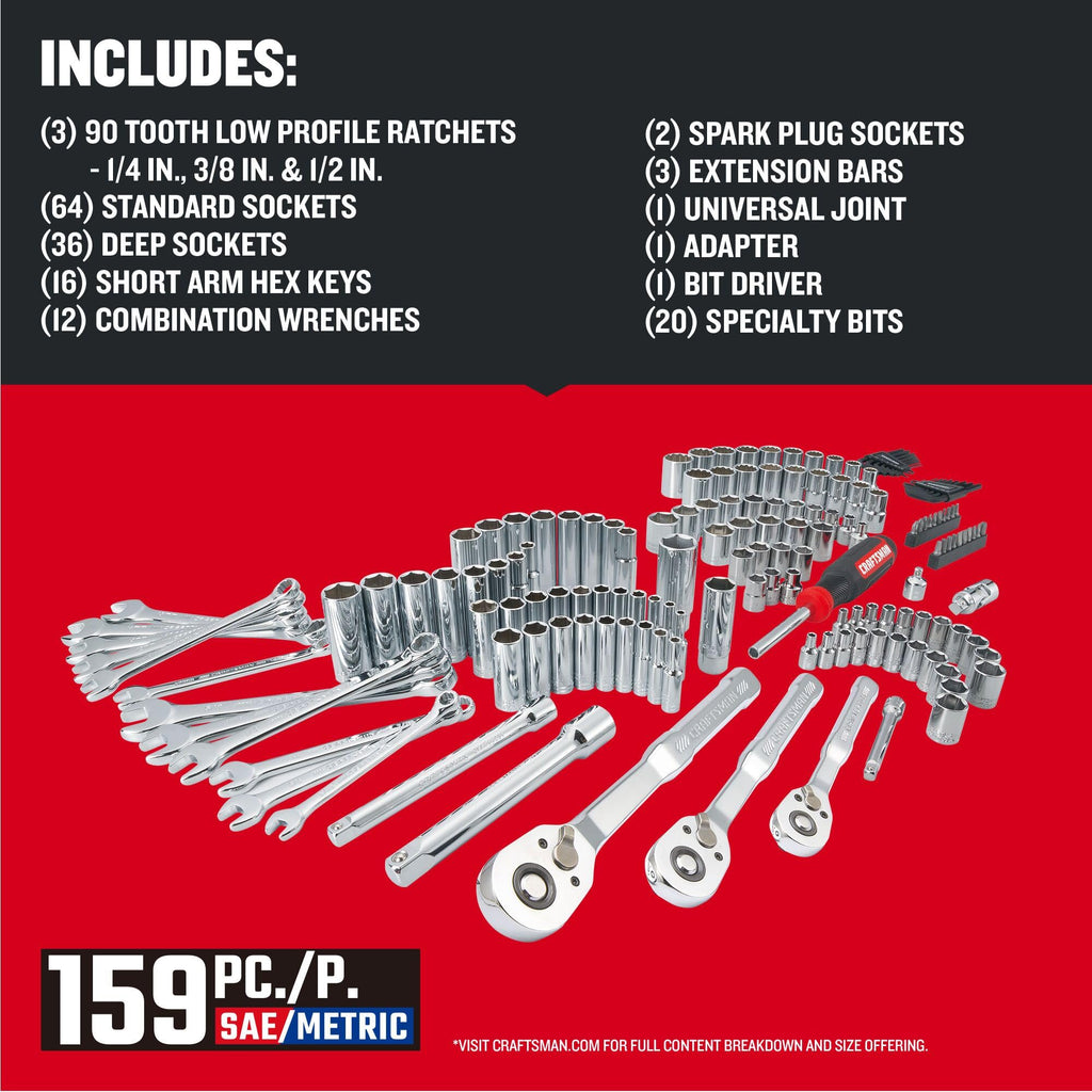 159 Piece Socket Wrench Set Y19950