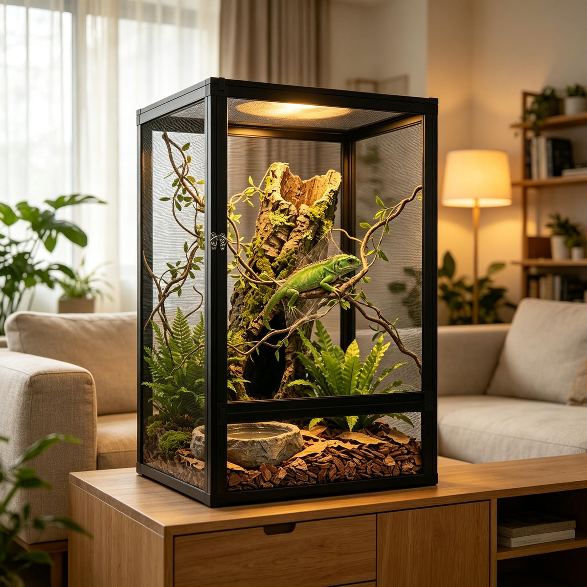 33 Gallon 26"x17"x17" Mesh Screen Reptile Enclosure S429349