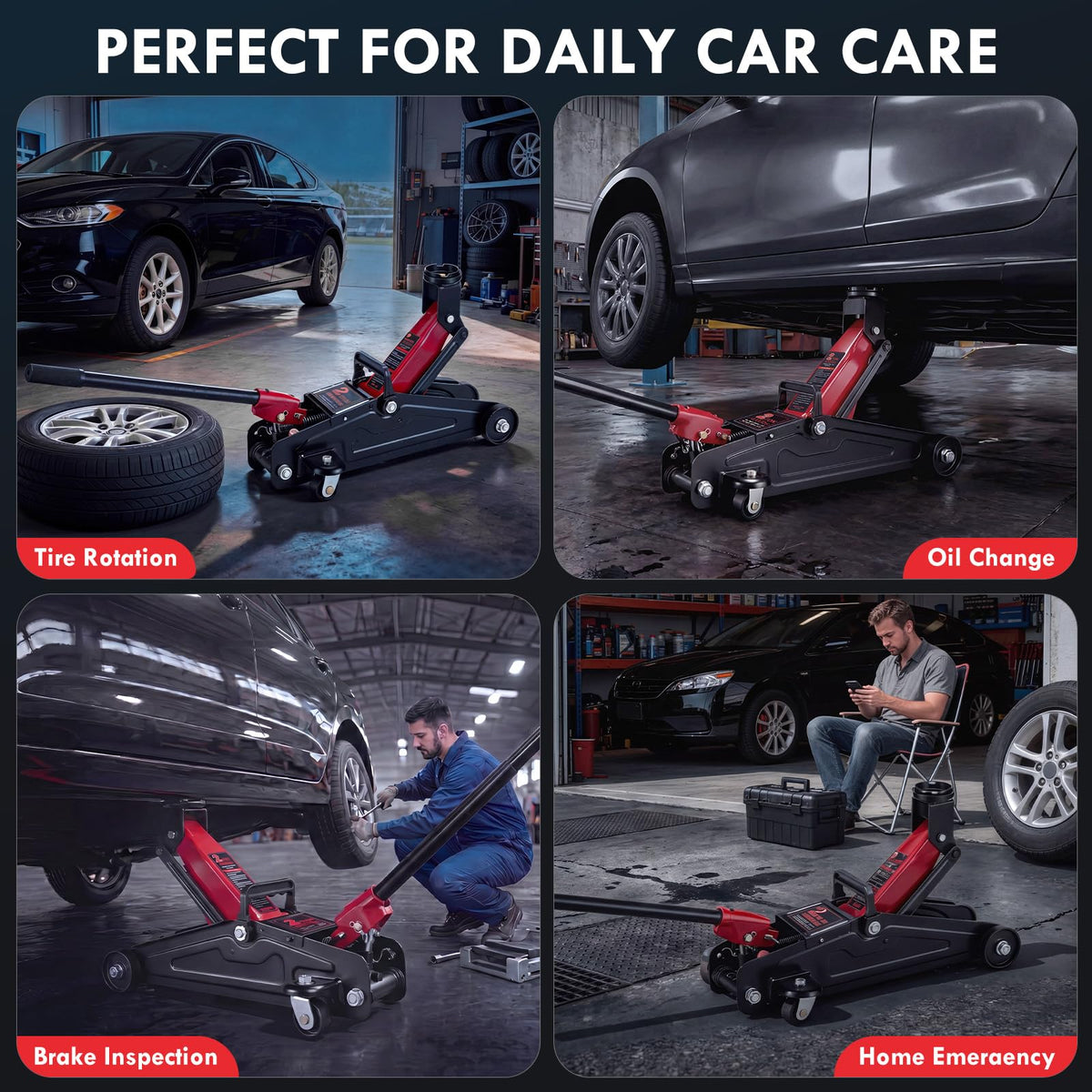 2 Ton Low Profile Hydraulic Floor Jack Q896