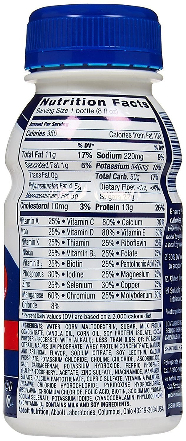 Milk Chocolate Nutrition Shake 8 oz 6 pk H11583