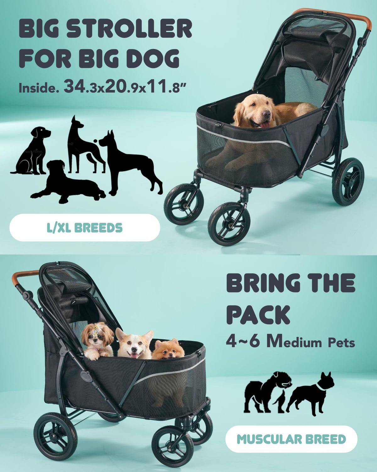 Large Pet Stroller X78484