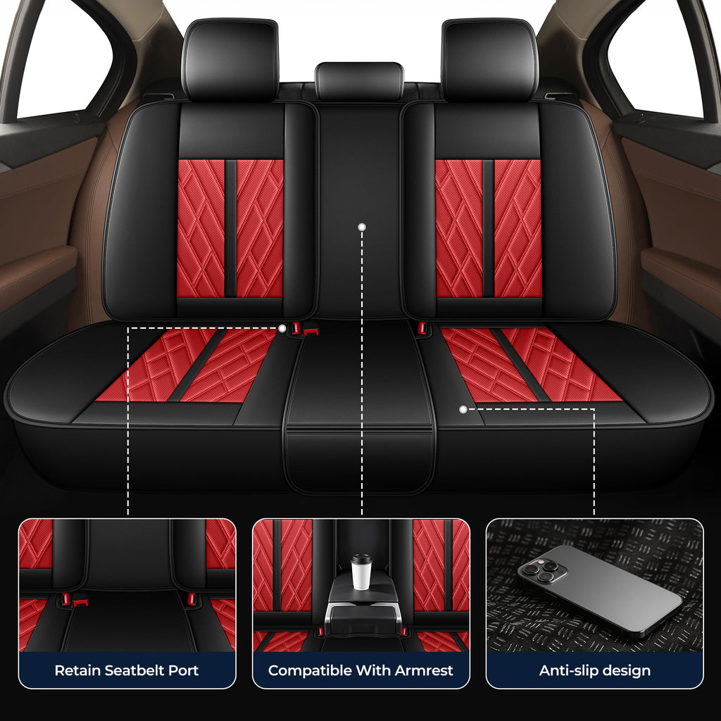 Leather Full Set 5 Seats Seat Covers Z6422