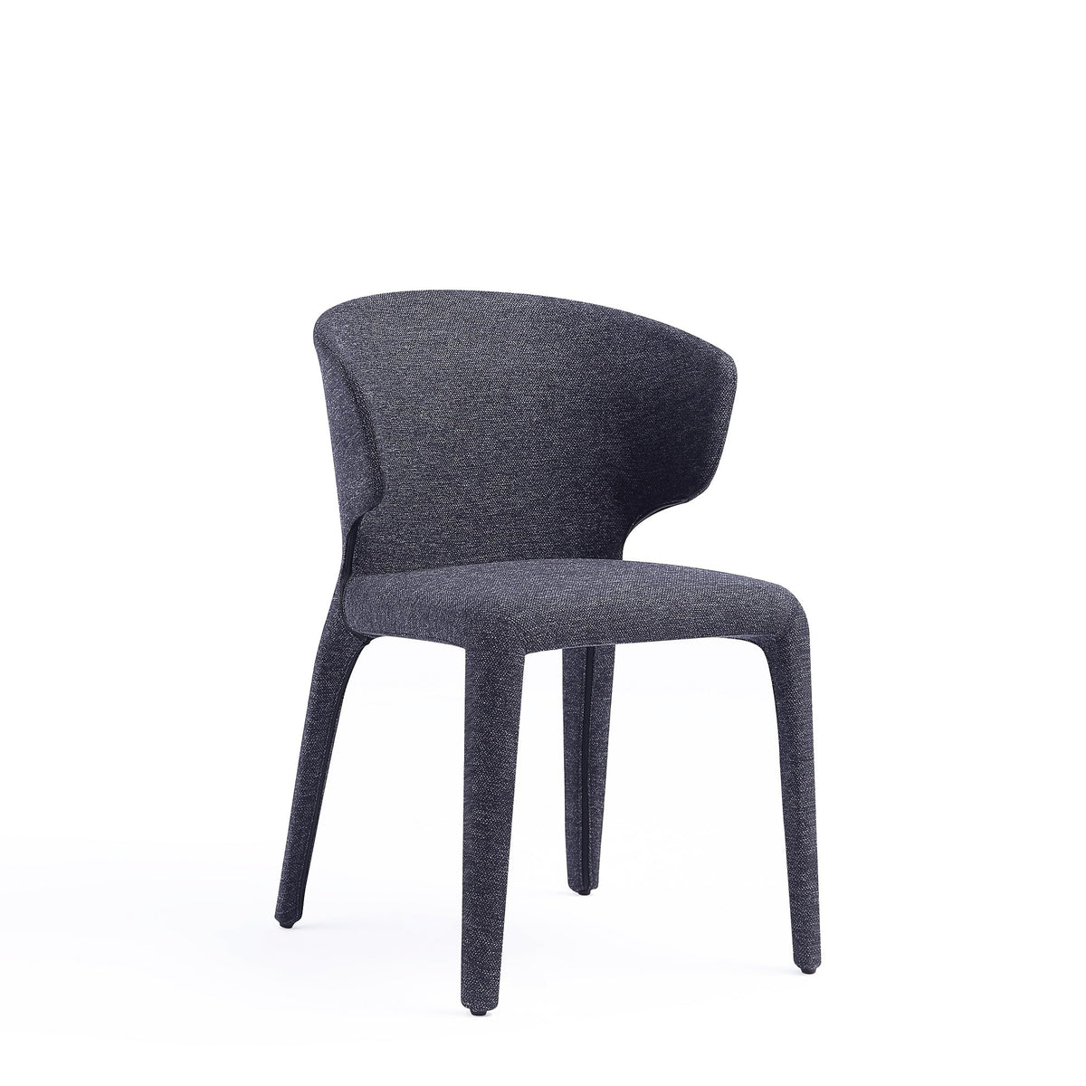 Black Upholstered Dining Chairs Set of 4 W216045