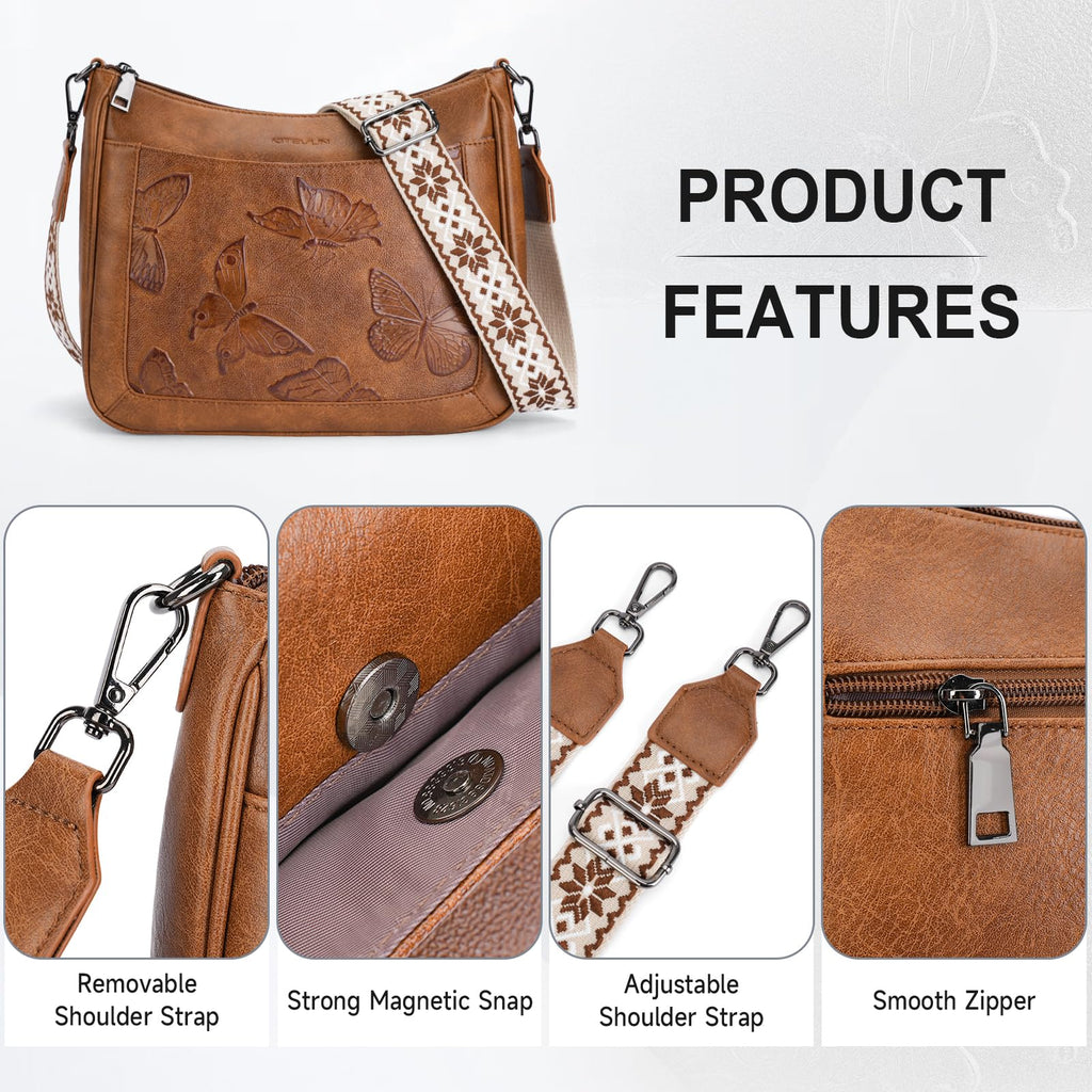 Vegan Leather Crossbody Bag V232