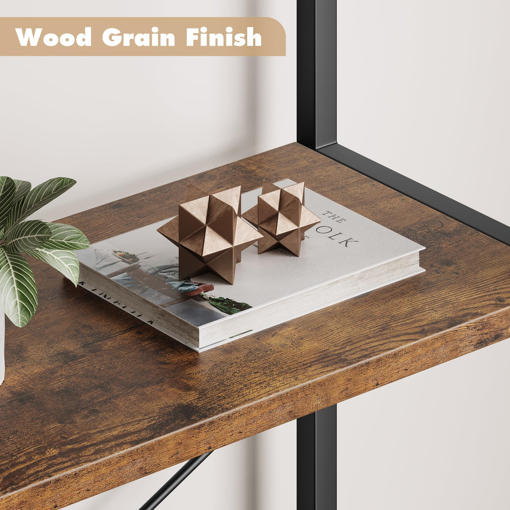 5 Tier Metal Frame Bookshelf T8543