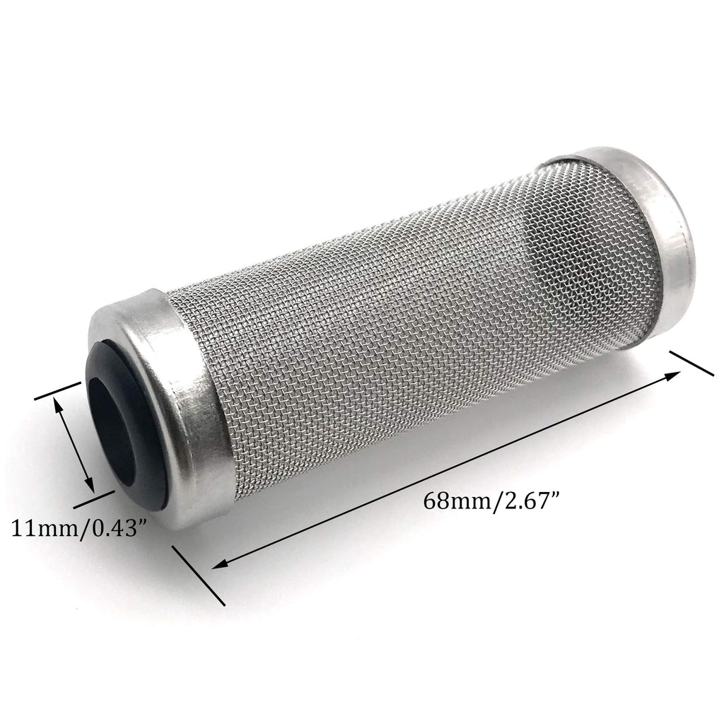 Aquarium Fish Tank Intake Strainer Stainless Steel 11mm T849753