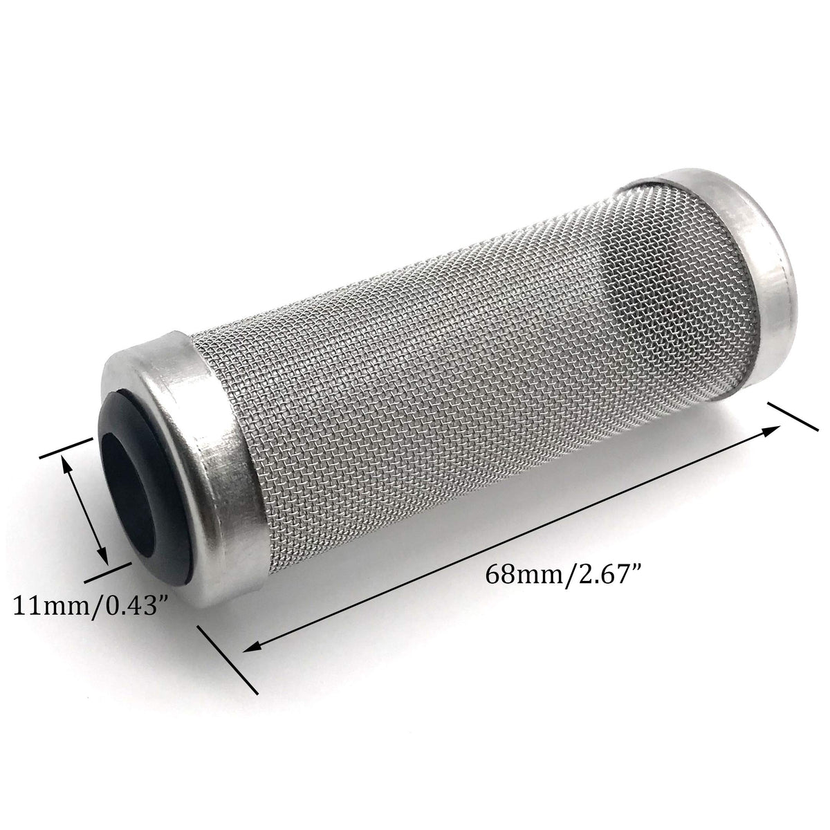 Aquarium Fish Tank Intake Strainer Stainless Steel 11mm T849753