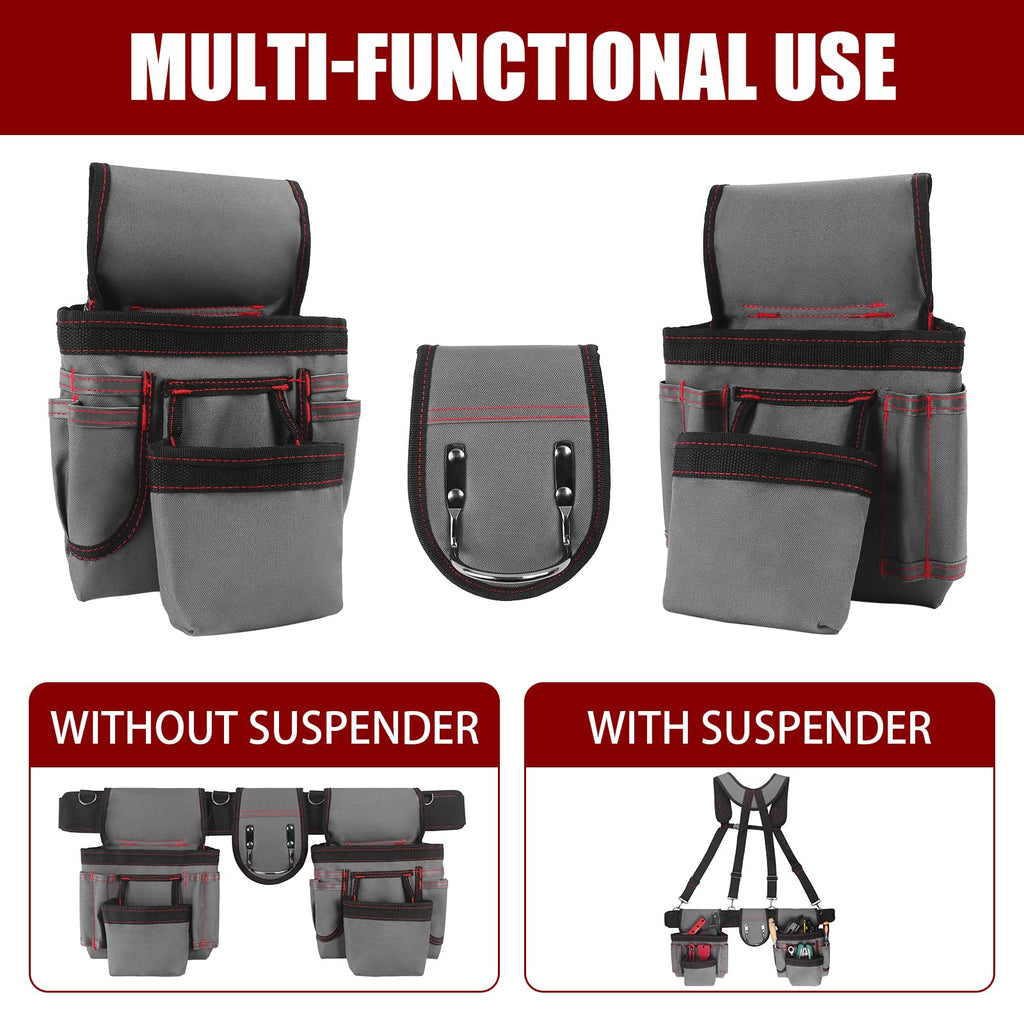 Heavy Duty 22 Pockets Adjustable Tool Belt W39474